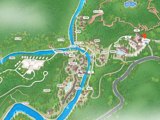 突泉结合景区手绘地图智慧导览和720全景技术，可以让景区更加“动”起来，为游客提供更加身临其境的导览体验。